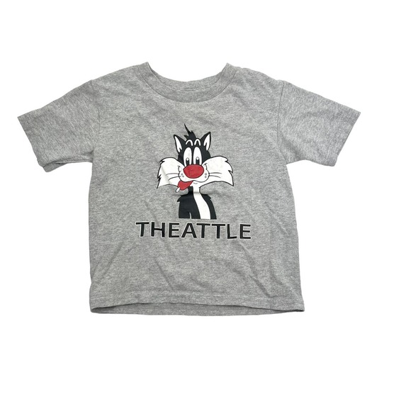 Vintage Looney Tunes Sylvester Cat Theattle Tee - Picture 1 of 8